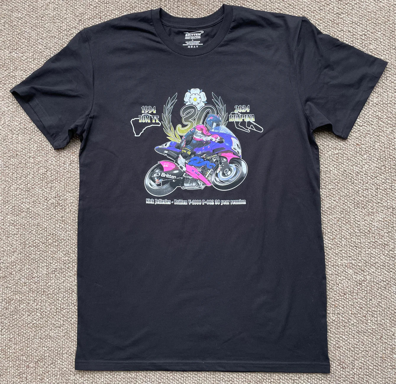 T-Shirt SML BLK - 30th Anniversary