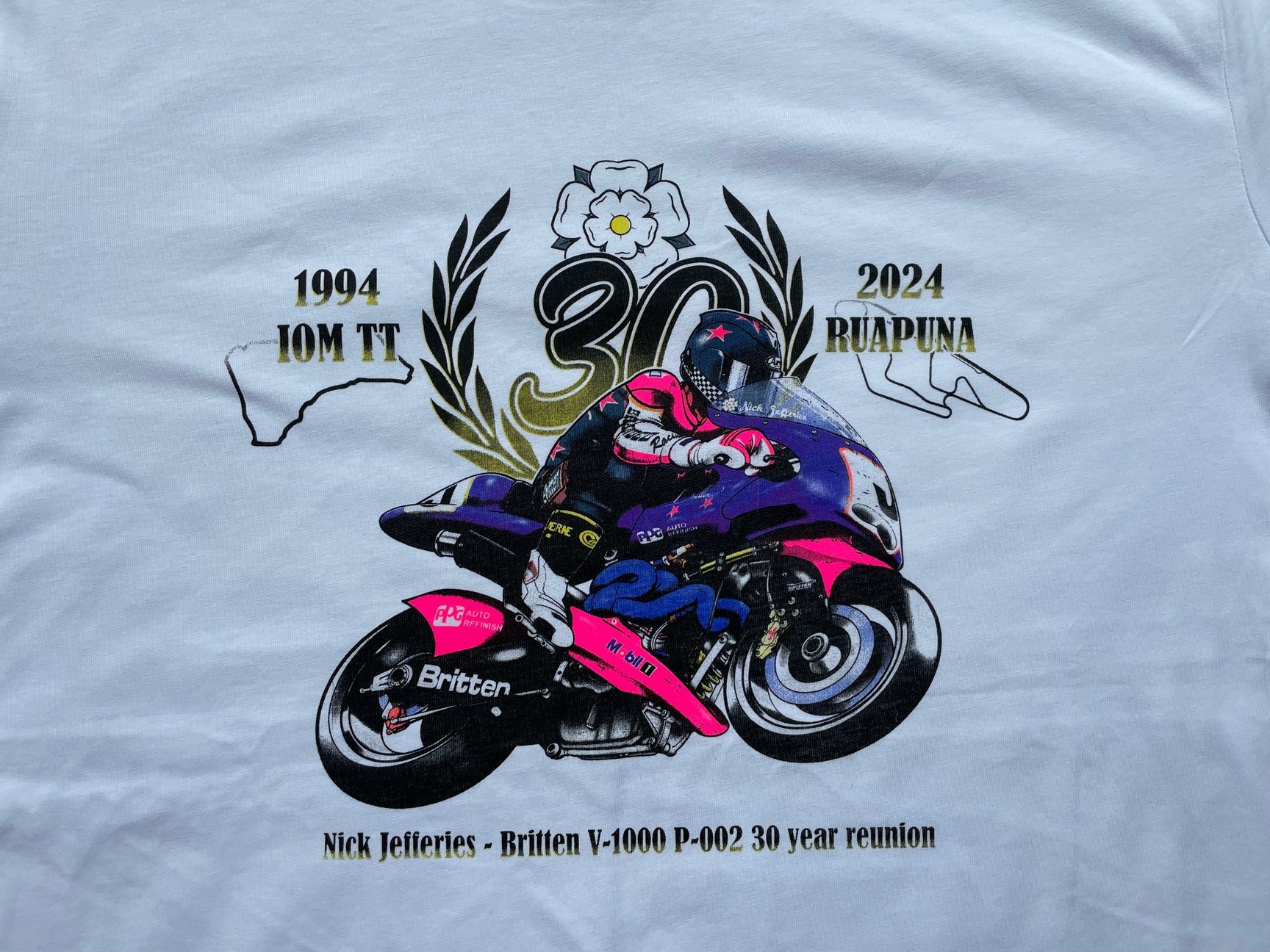T-Shirt 2XL WHT - 30th Anniversary