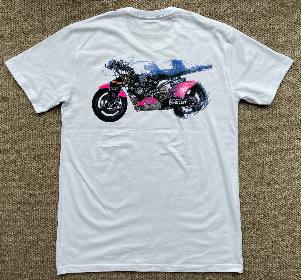 T-Shirt 2XL WHT - Artistic Design